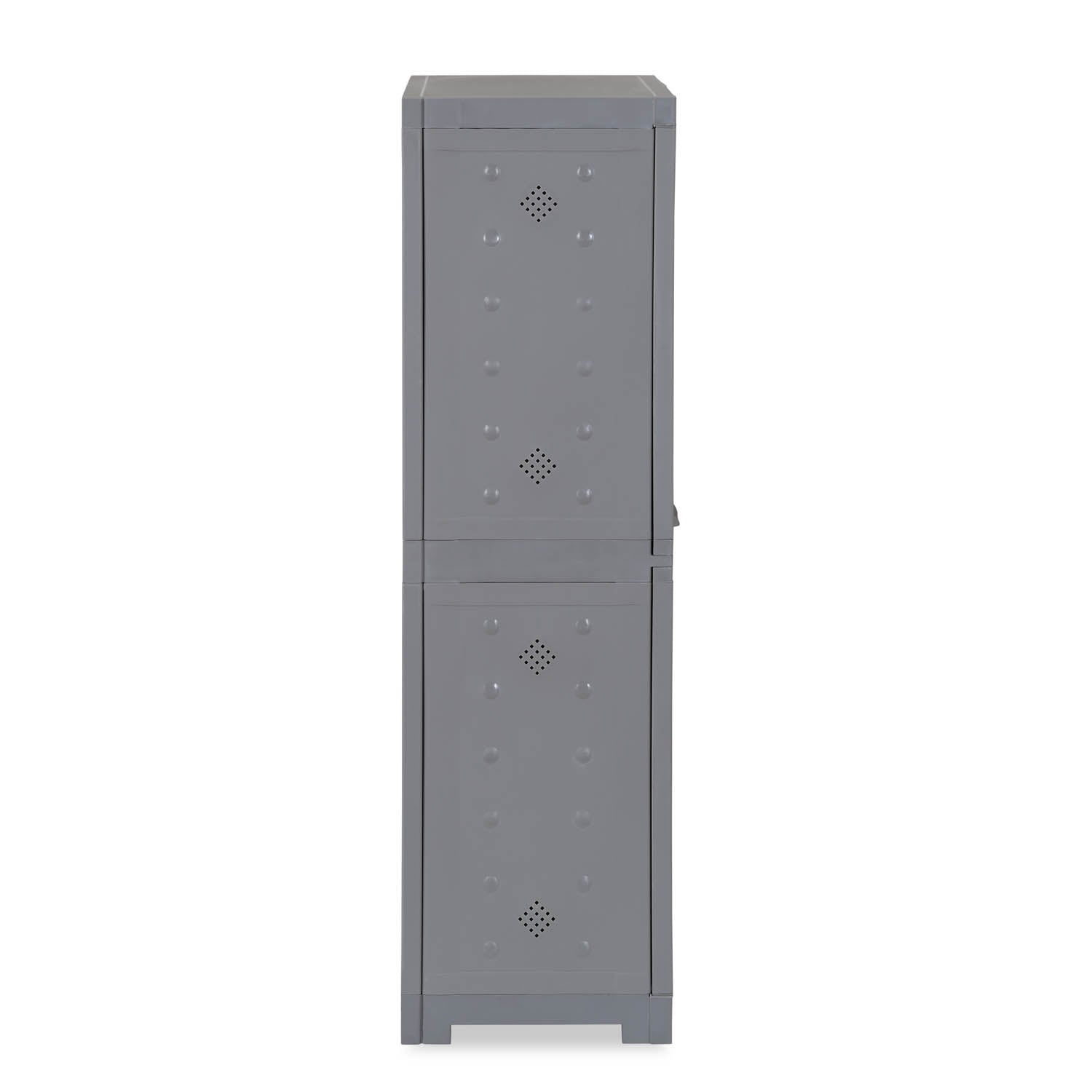 Nilkamal Freedom Star (FMSC18STR) Plastic Shoe Cabinet (Haze Grey & Milky White) - Nilkamal | VK Furniture & Electronics Mangalore