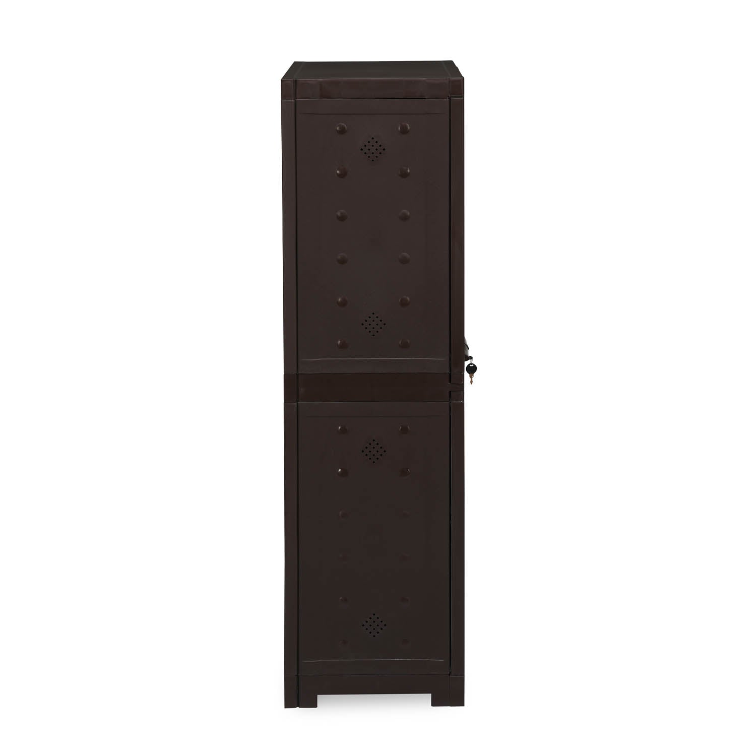 Nilkamal Freedom Star (FMSC18STR) Plastic Shoe Cabinet (Weather Brown & Biscuit) - Nilkamal | VK Furniture & Electronics Mangalore