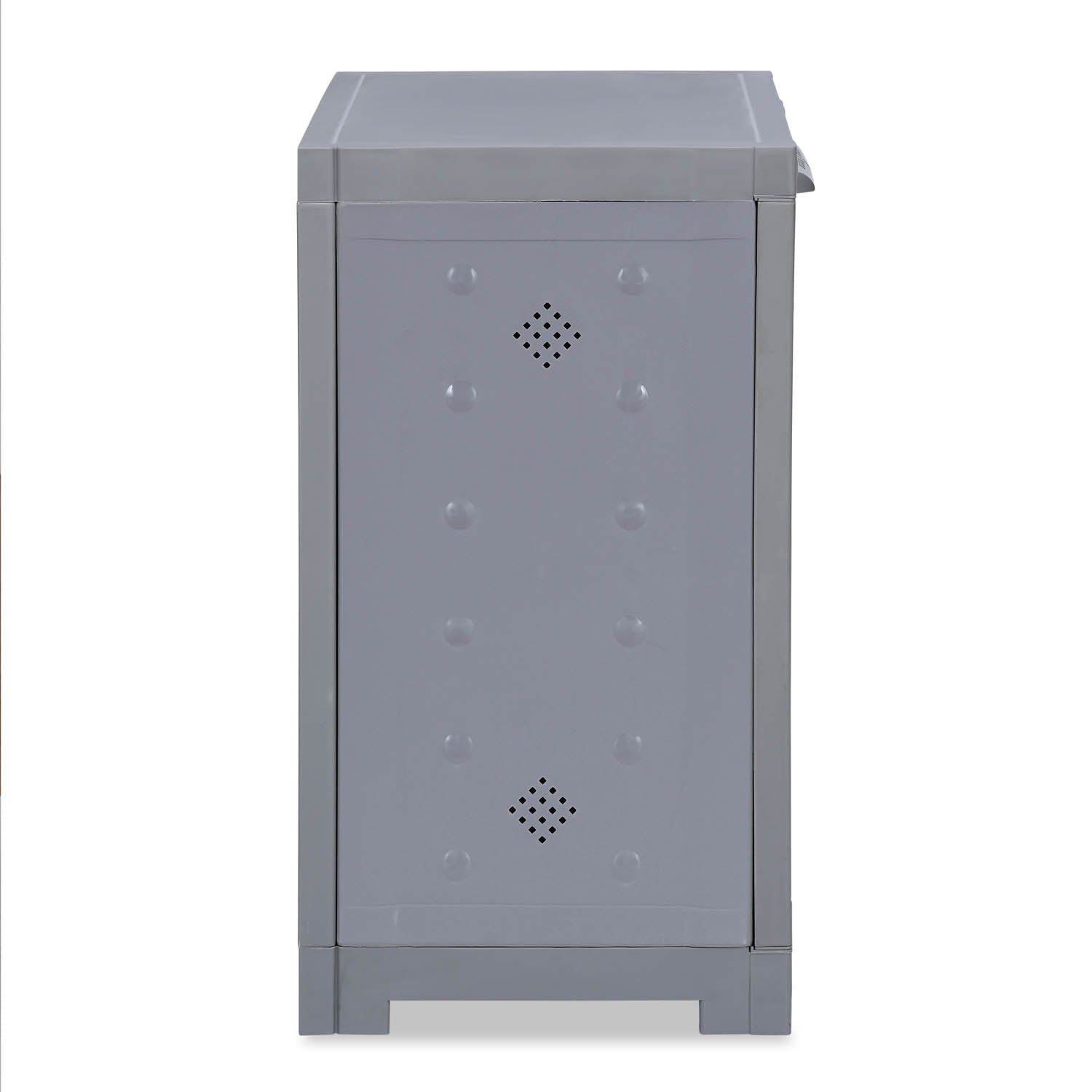 Nilkamal Freedom Star (FMSC09STR) Plastic Shoe Cabinet (Haze Grey & Milky White) - Nilkamal | VK Furniture & Electronics Mangalore
