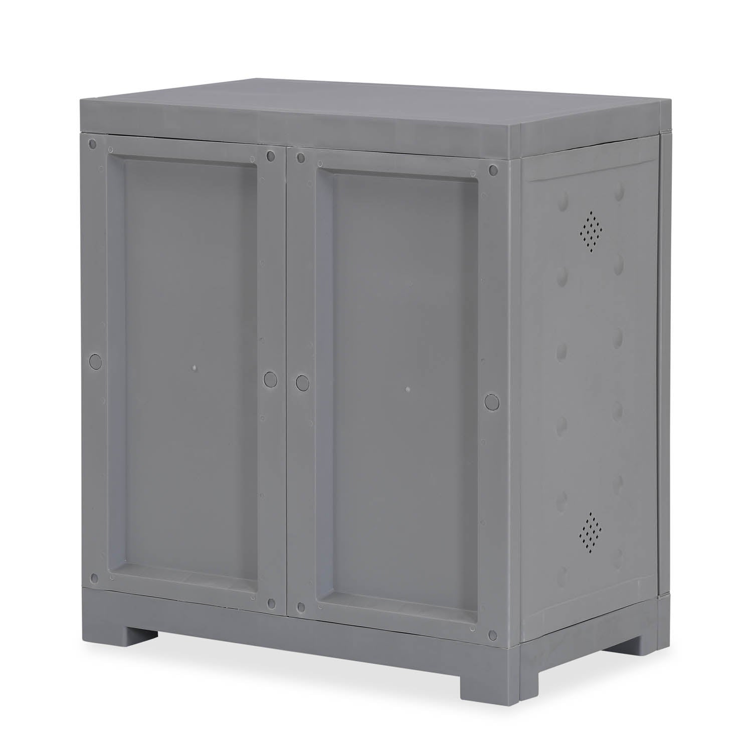 Nilkamal Freedom Star (FMSC09STR) Plastic Shoe Cabinet (Haze Grey & Milky White) - Nilkamal | VK Furniture & Electronics Mangalore
