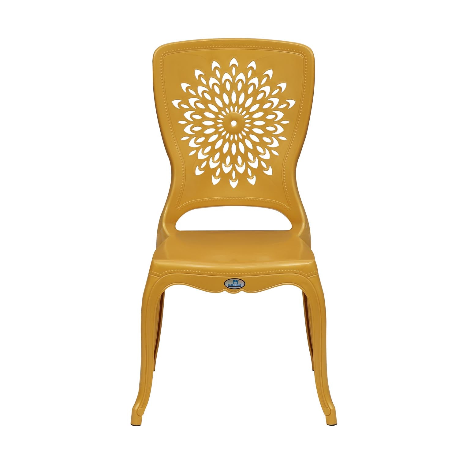 Nilkamal Aura Plastic Chair (Gold) - Nilkamal | VK Furniture & Electronics Mangalore