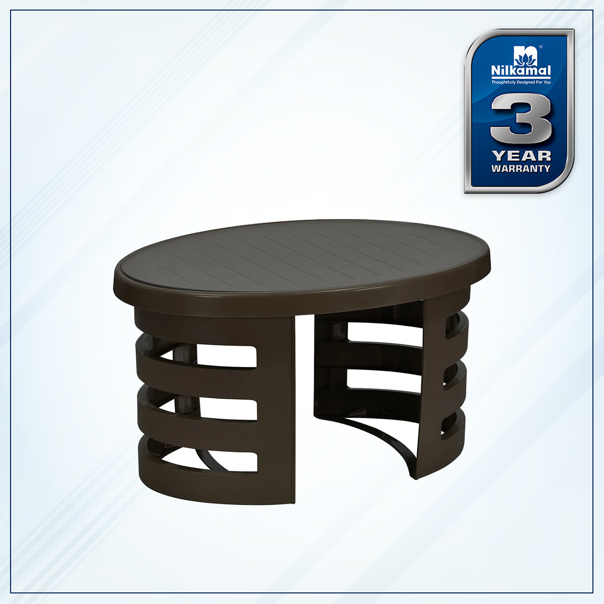 Nilkamal Mystique Center Table with Glass Top - Nilkamal | VK Furniture & Electronics Mangalore