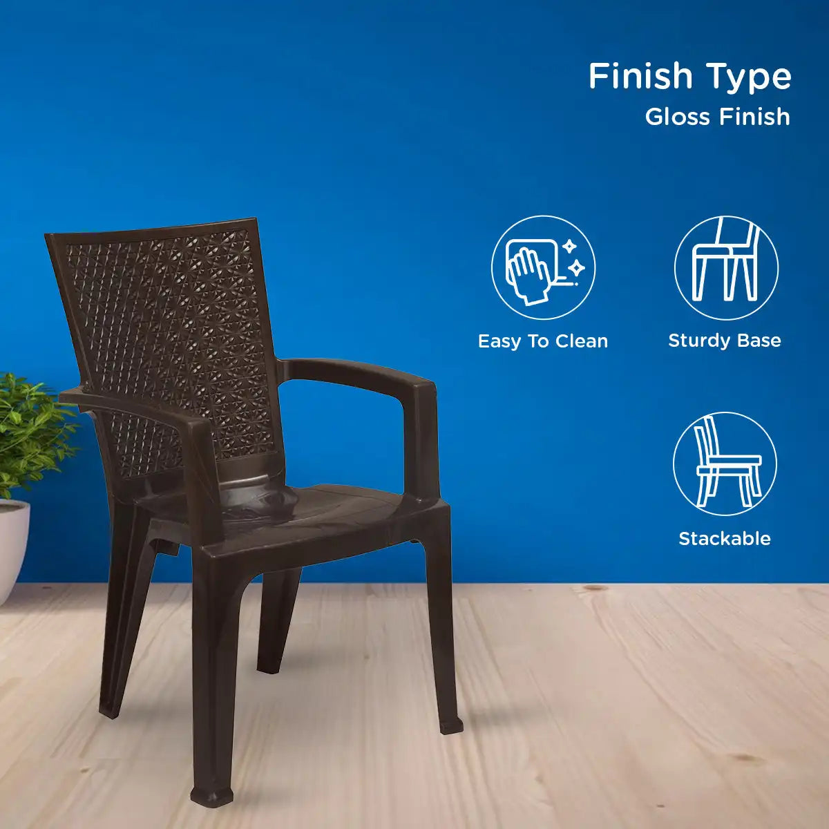 Nilkamal CHR2225 Plastic Arm Chair - Nilkamal | VK Furniture & Electronics Mangalore