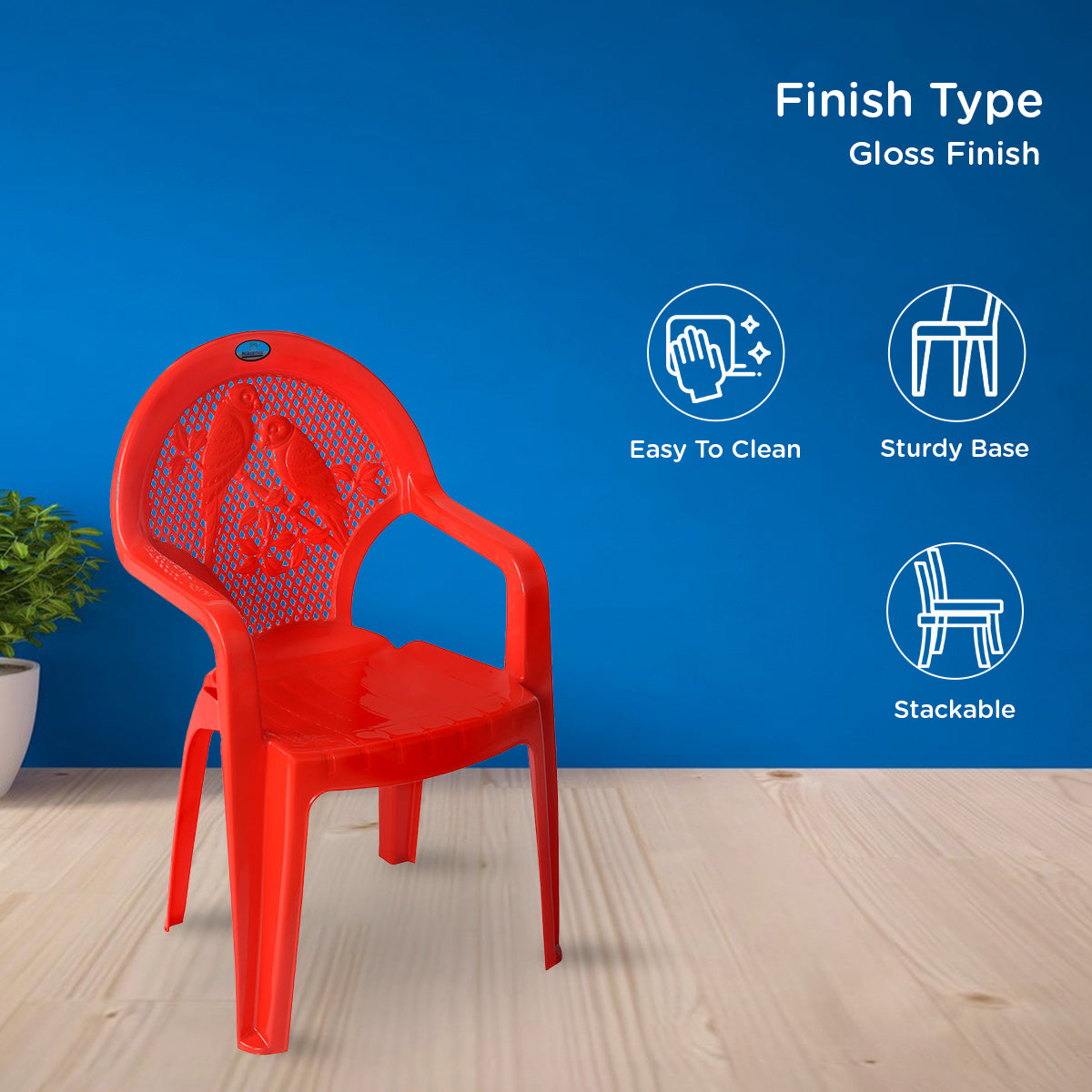 Nilkamal Toy CHR5015 Plastic Kids Arm Chair - Nilkamal | VK Furniture & Electronics Mangalore
