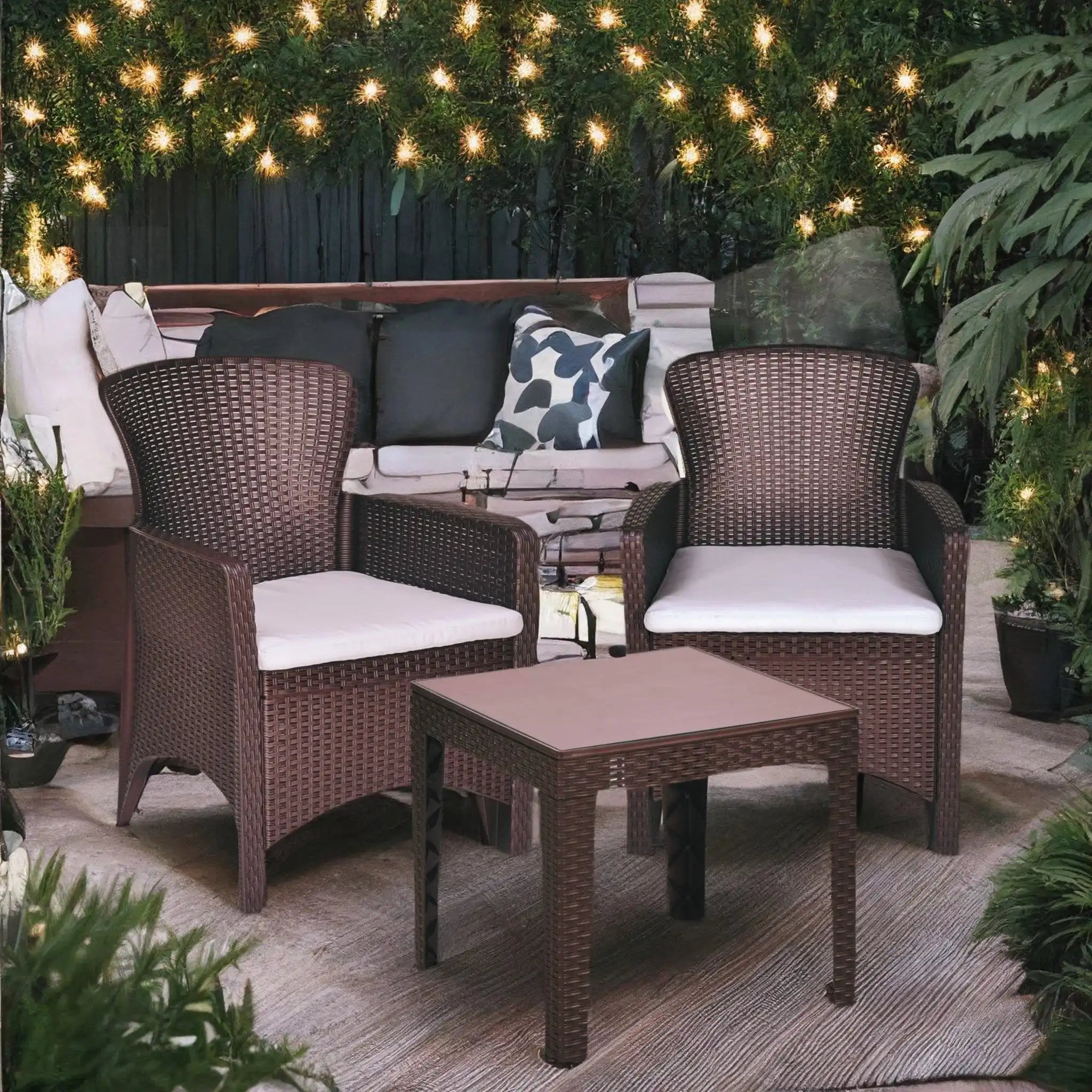 Nilkamal Breeze 2 Seater Balcony Sofa set with Center Table with Glass - Nilkamal | VK Furniture & Electronics Mangalore