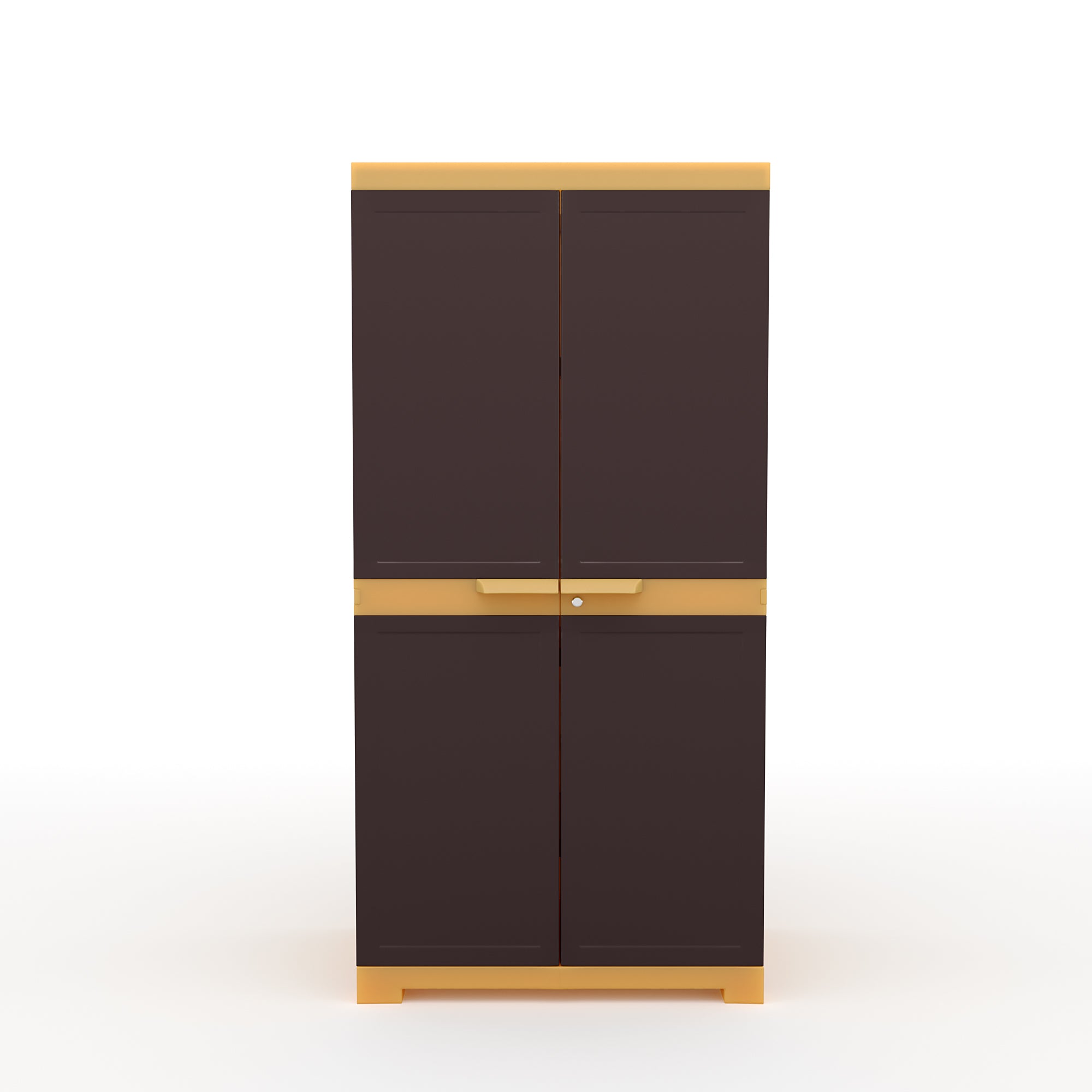 Nilkamal Freedom Mini Medium (FMM) Plastic Storage Cabinet/Bookshelf (Weathered Brown / Biscuit) - Nilkamal | VK Furniture & Electronics Mangalore