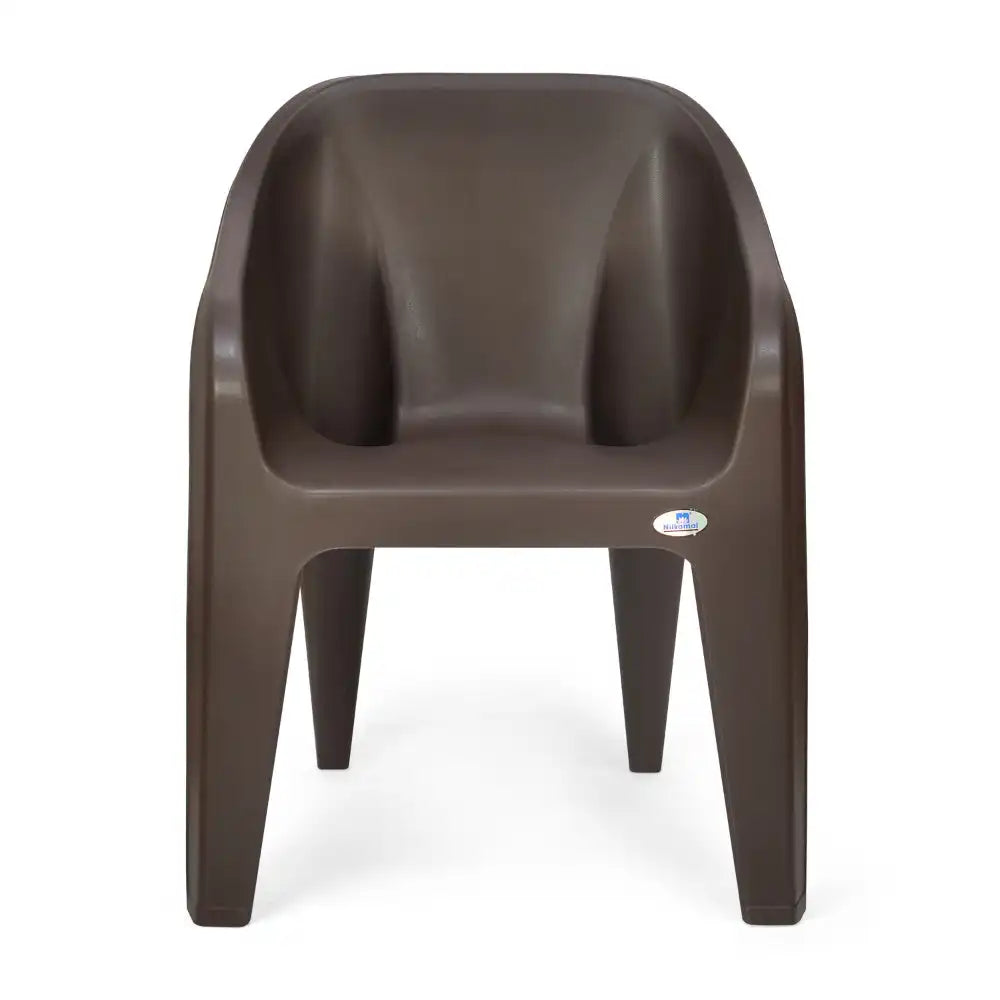 Nilkamal Eeezy Go Plastic Armchair (Season Rust Brown) - Nilkamal | VK Furniture & Electronics Mangalore