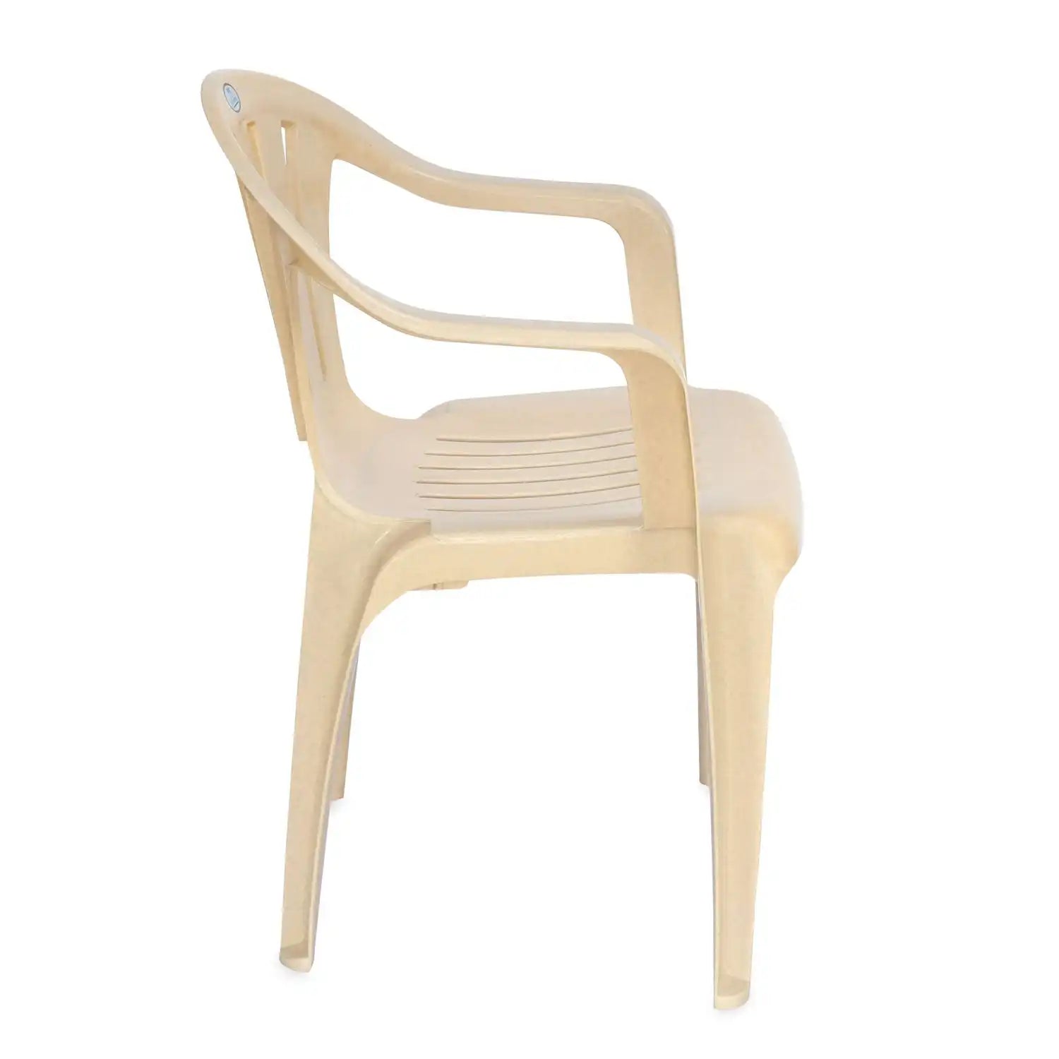 Nilkamal CHR2005 Plastic Arm Chair (Marble Beige) - Nilkamal | VK Furniture & Electronics Mangalore