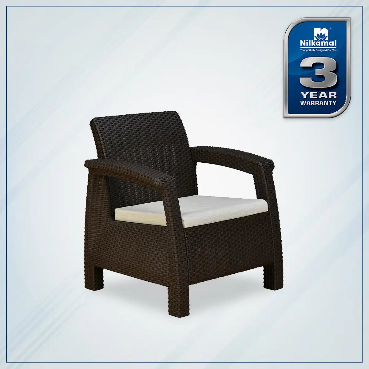 Nilkamal Goa Sofa Set with Cushion (1 Seater) - Nilkamal | VK Furniture & Electronics Mangalore