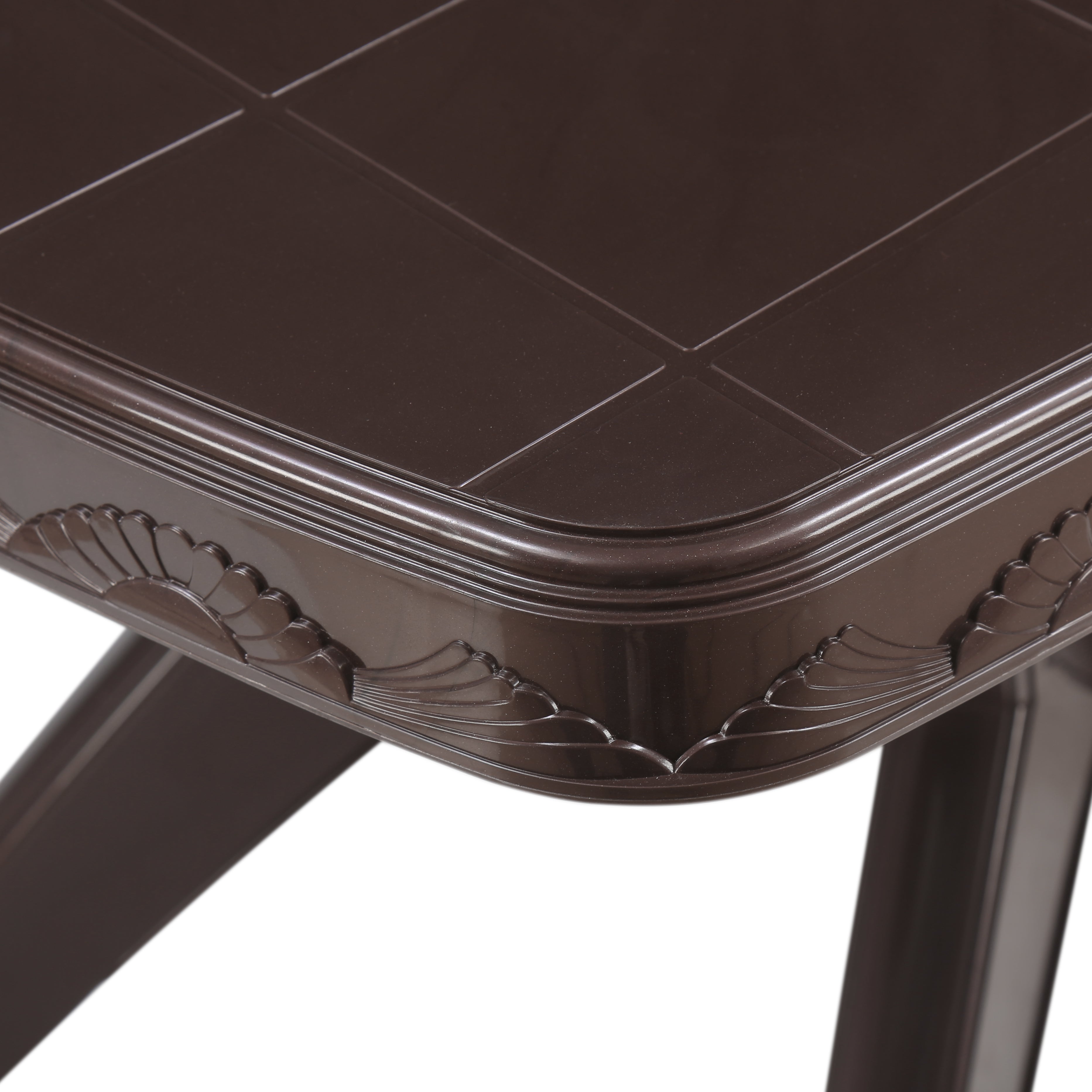 Nilkamal Shahenshah Kross legged Table (Weather Brown) - Nilkamal | VK Furniture & Electronics Mangalore
