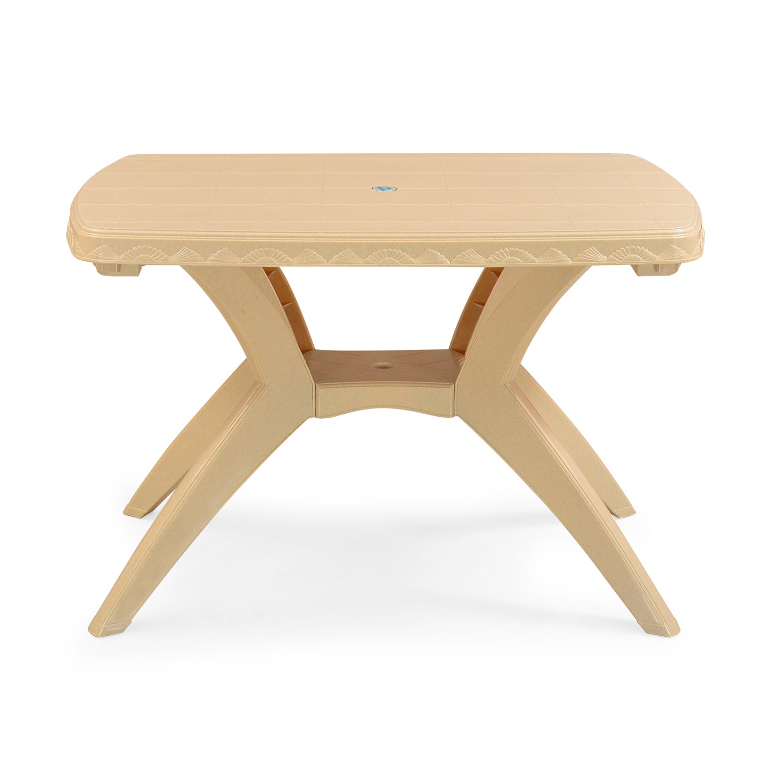 Nilkamal Shahenshah Kross legged Table (Marble Beige) - Nilkamal | VK Furniture & Electronics Mangalore