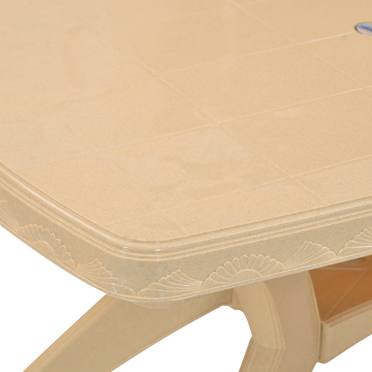 Nilkamal Shahenshah Kross legged Table (Marble Beige) - Nilkamal | VK Furniture & Electronics Mangalore