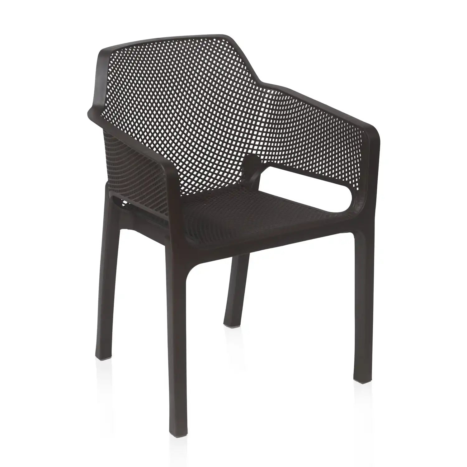 Nilkamal Captain Plastic Arm Chair (Season Rust Brown) - Nilkamal | VK Furniture & Electronics Mangalore