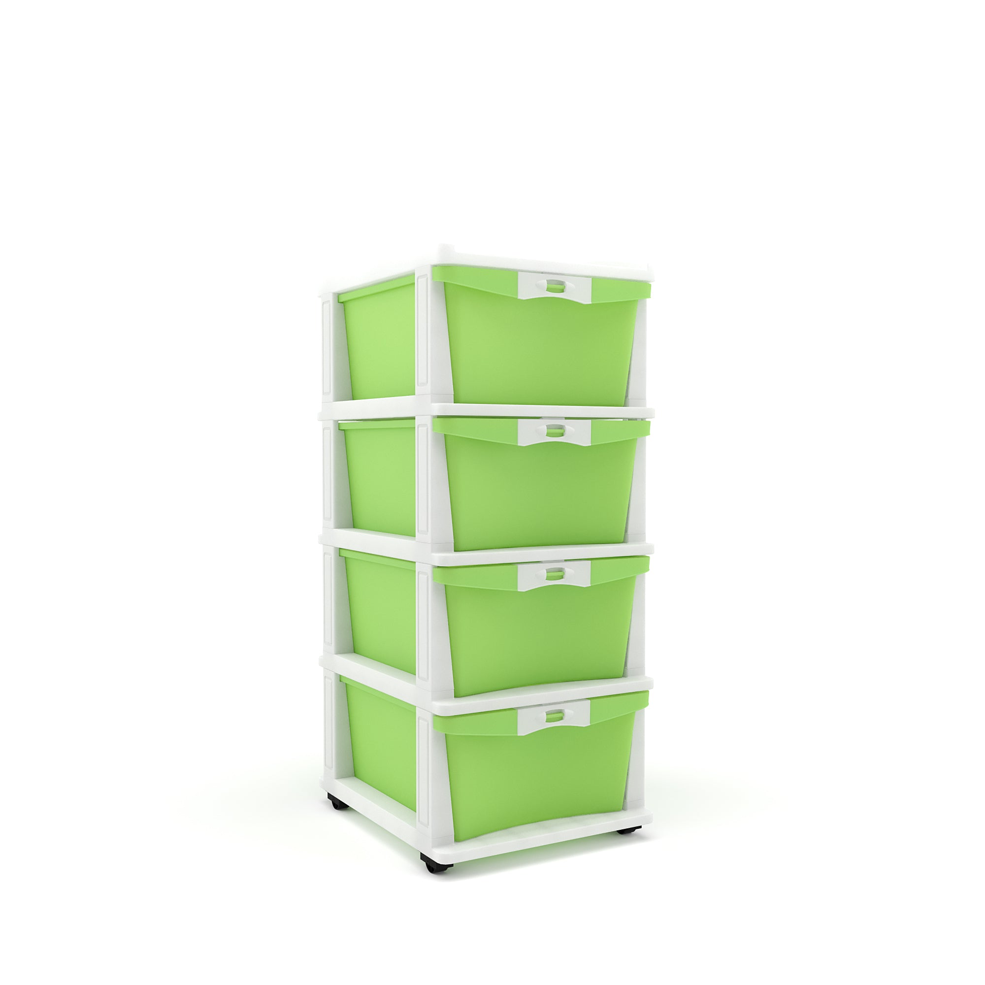 Nilkamal CHTR24 Four Layers Chest of Drawer (Cream and Pastel Green) - Nilkamal | VK Furniture & Electronics Mangalore