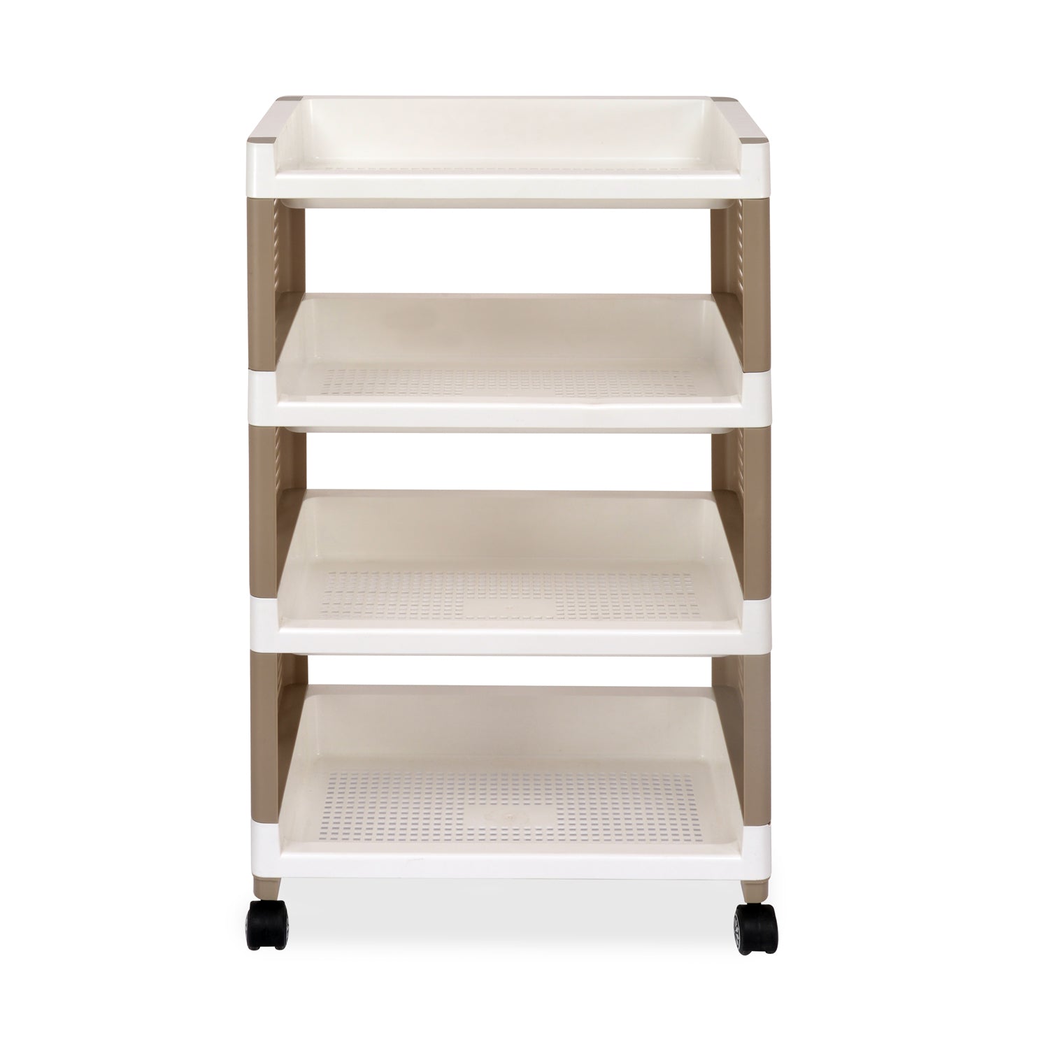 Nilkamal Trolley 25 (Milky White / Taupe Plaza) - Nilkamal | VK Furniture & Electronics Mangalore