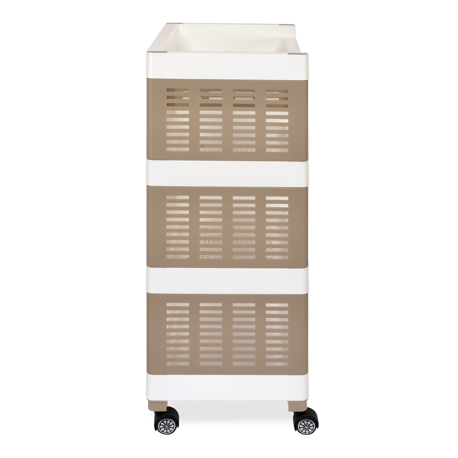 Nilkamal Trolley 25 (Milky White / Taupe Plaza) - Nilkamal | VK Furniture & Electronics Mangalore