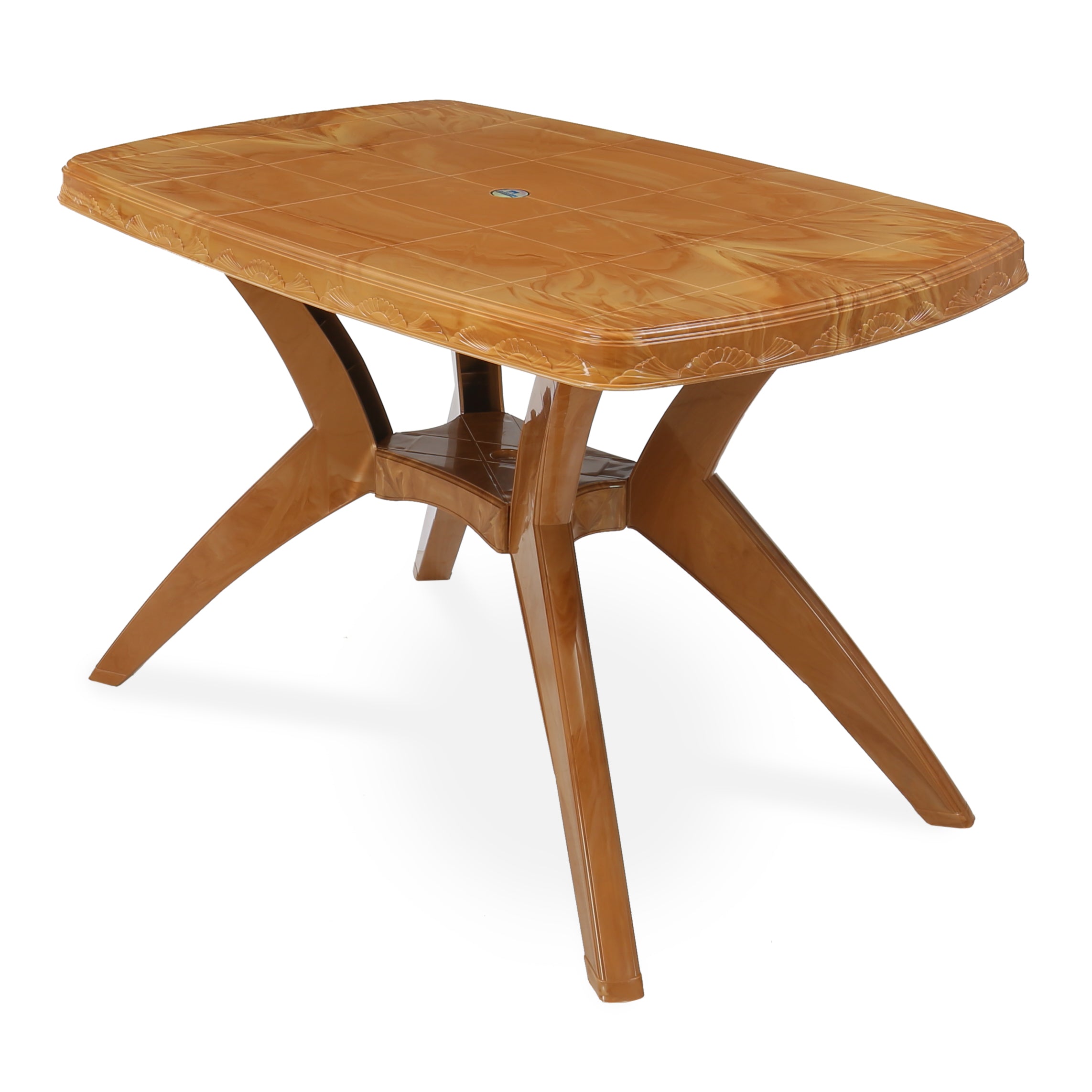 Nilkamal Shahenshah Kross Legged Table (Pear Wood) - Nilkamal | VK Furniture & Electronics Mangalore