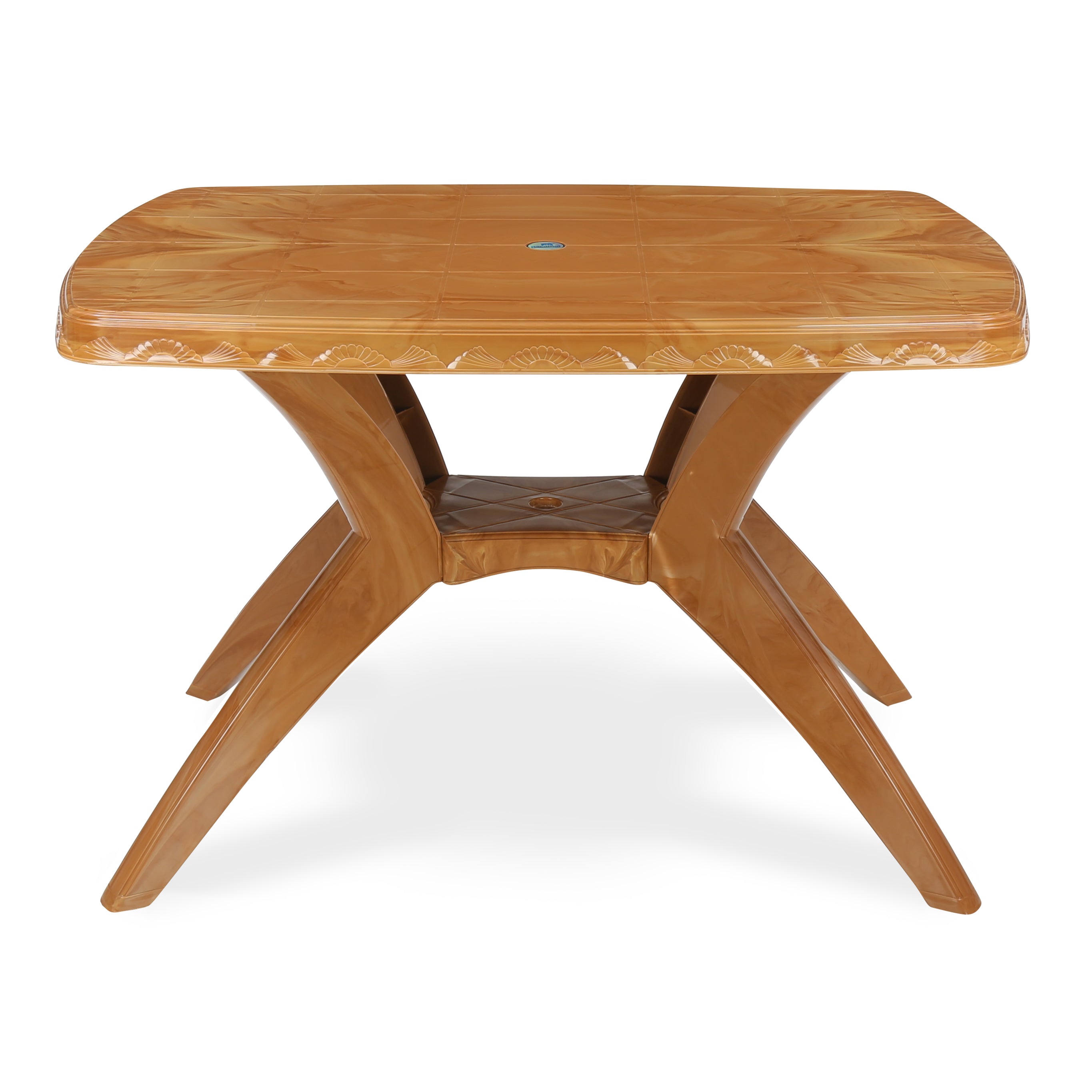 Nilkamal Shahenshah Kross Legged Table (Pear Wood) - Nilkamal | VK Furniture & Electronics Mangalore