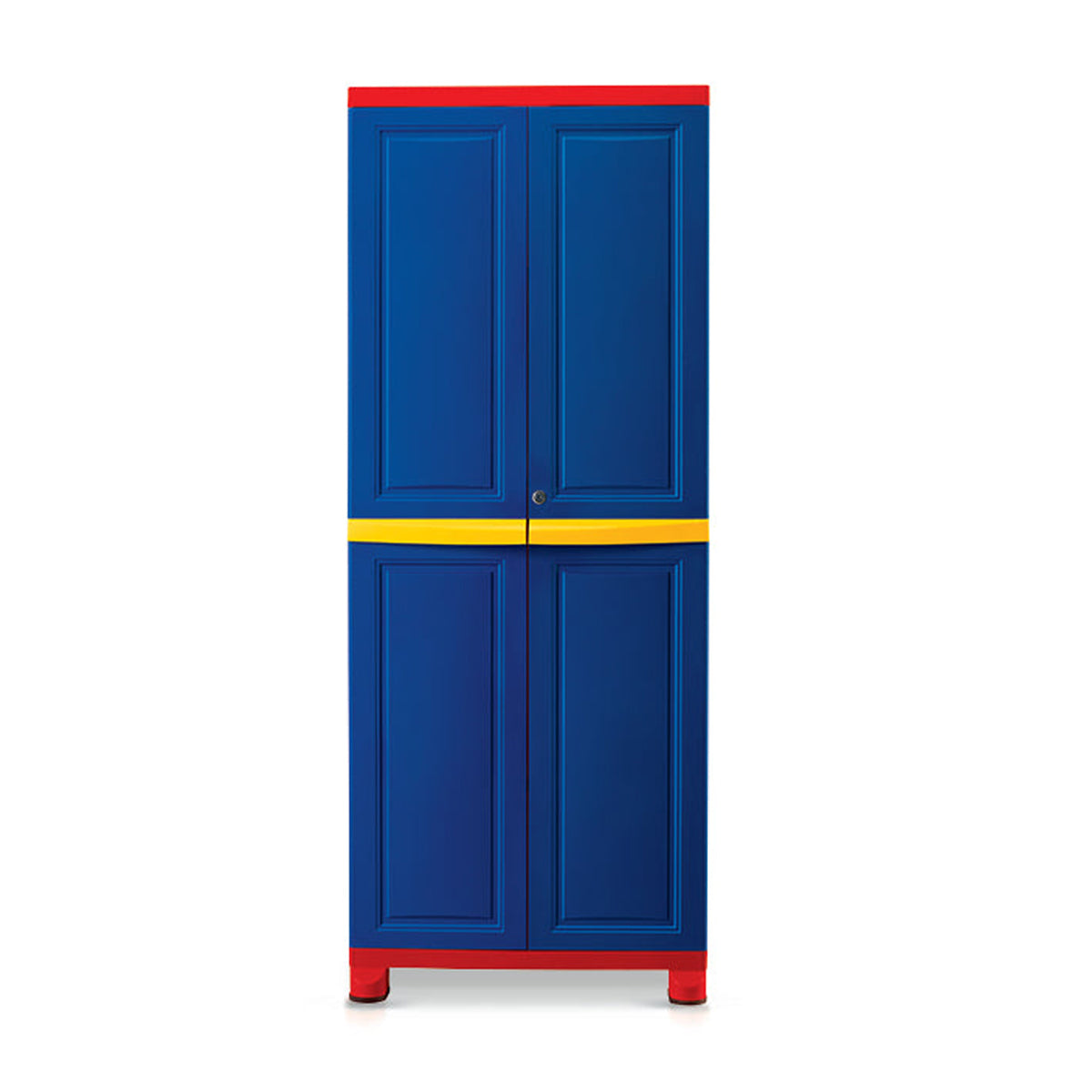 Nilkamal Freedom Big 1 (FB1) Plastic Storage Cabinet (Pepsi Blue, Bright Red and Yellow) - Nilkamal | VK Furniture & Electronics Mangalore