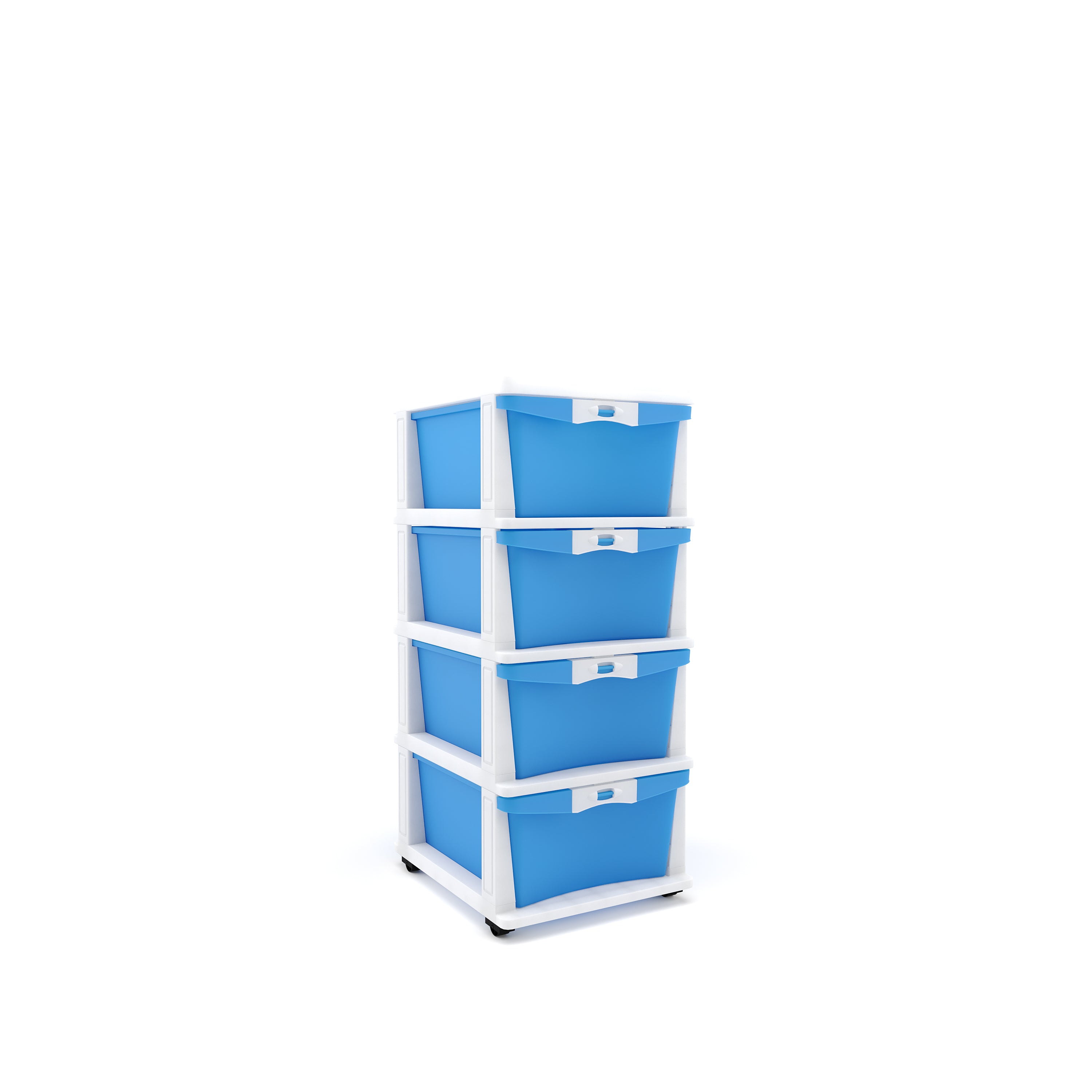 Nilkamal CHTR24 Four Layers Chest of Drawer (Blue and Cream) - Nilkamal | VK Furniture & Electronics Mangalore