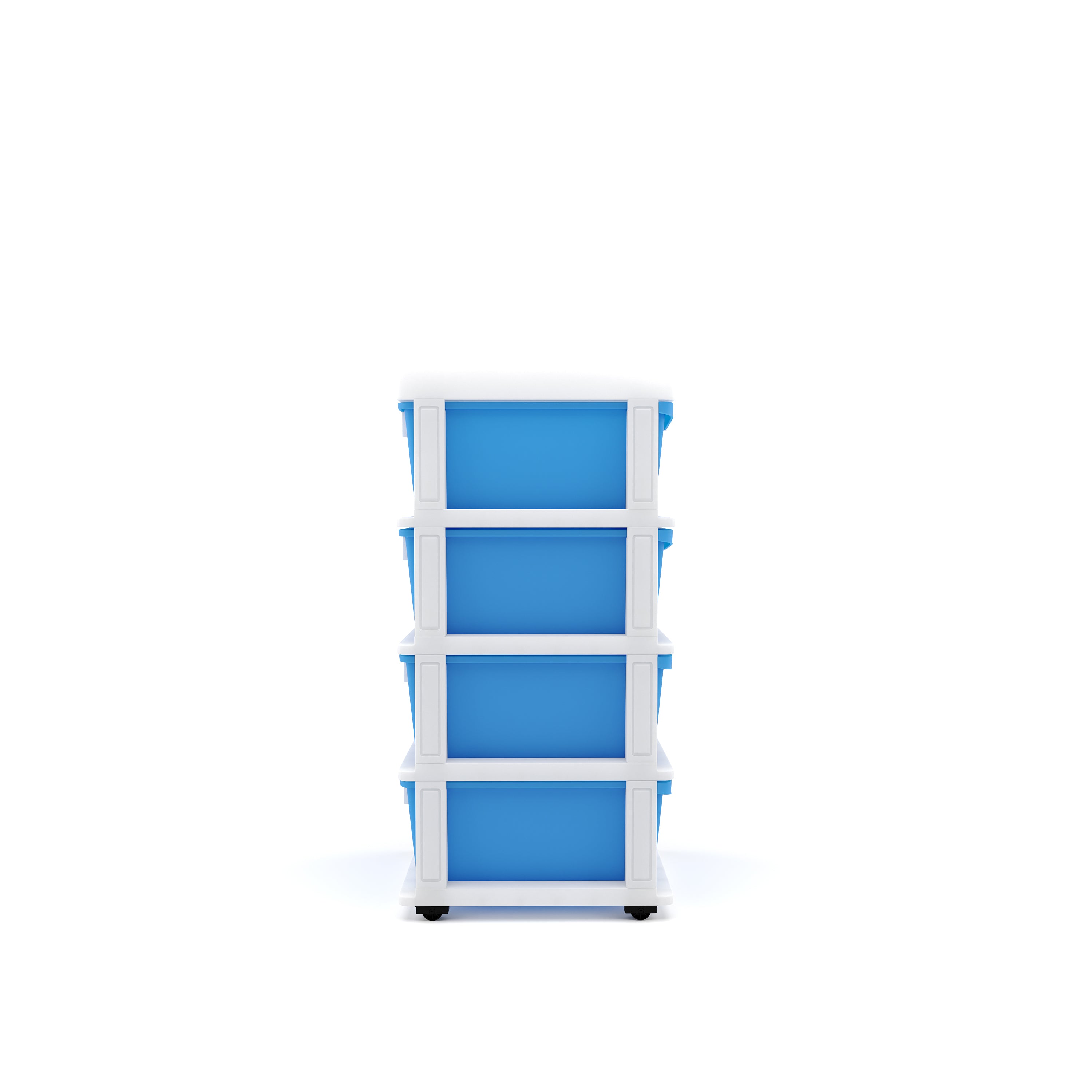 Nilkamal CHTR24 Four Layers Chest of Drawer (Blue and Cream) - Nilkamal | VK Furniture & Electronics Mangalore