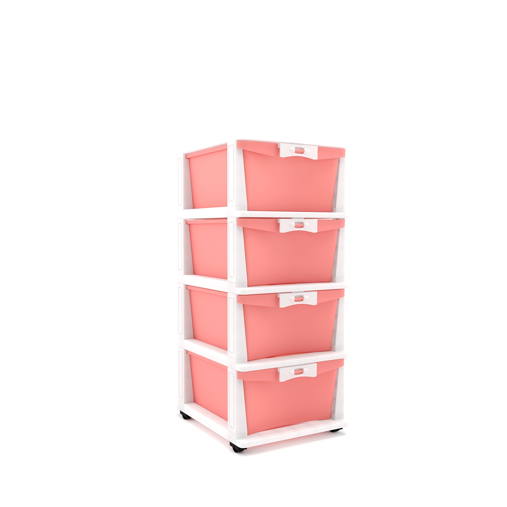 Nilkamal CHTR24 Four Layers Chest of Drawer (Pink and Cream) - Nilkamal | VK Furniture & Electronics Mangalore