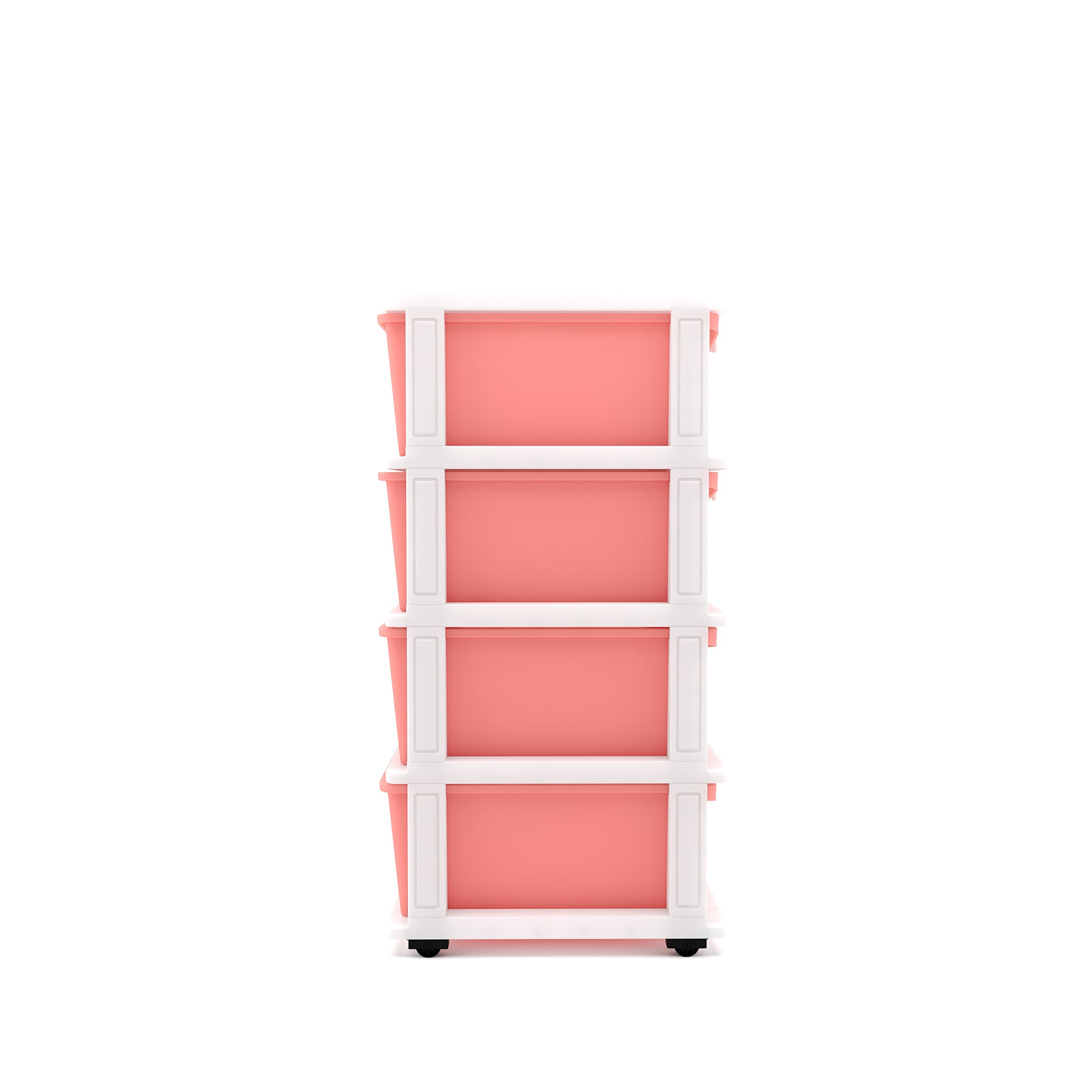 Nilkamal CHTR24 Four Layers Chest of Drawer (Pink and Cream) - Nilkamal | VK Furniture & Electronics Mangalore