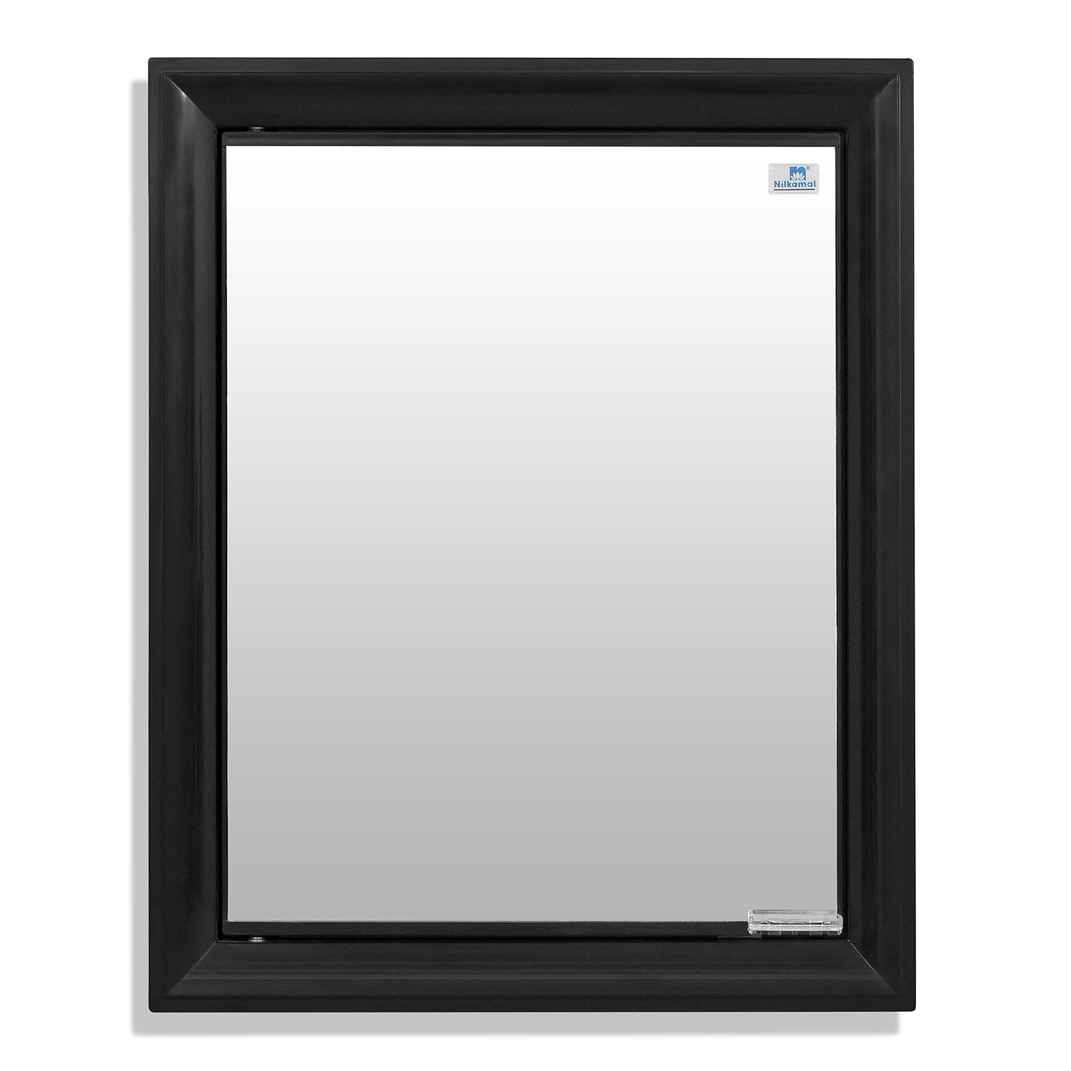 Nilkamal Gem Plastic Cabinet with Mirror (Black) - Nilkamal | VK Furniture & Electronics Mangalore