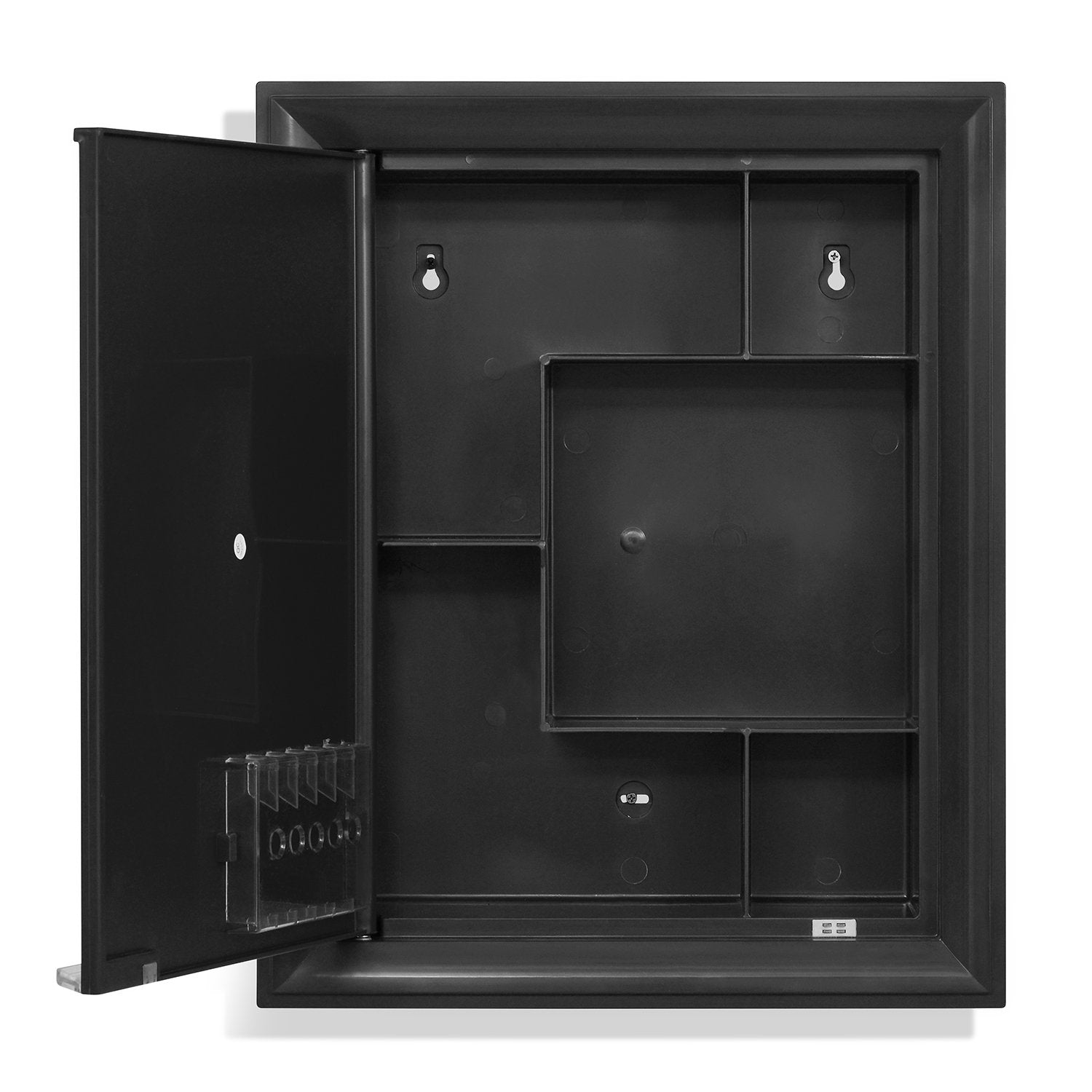 Nilkamal Gem Plastic Cabinet with Mirror (Black) - Nilkamal | VK Furniture & Electronics Mangalore