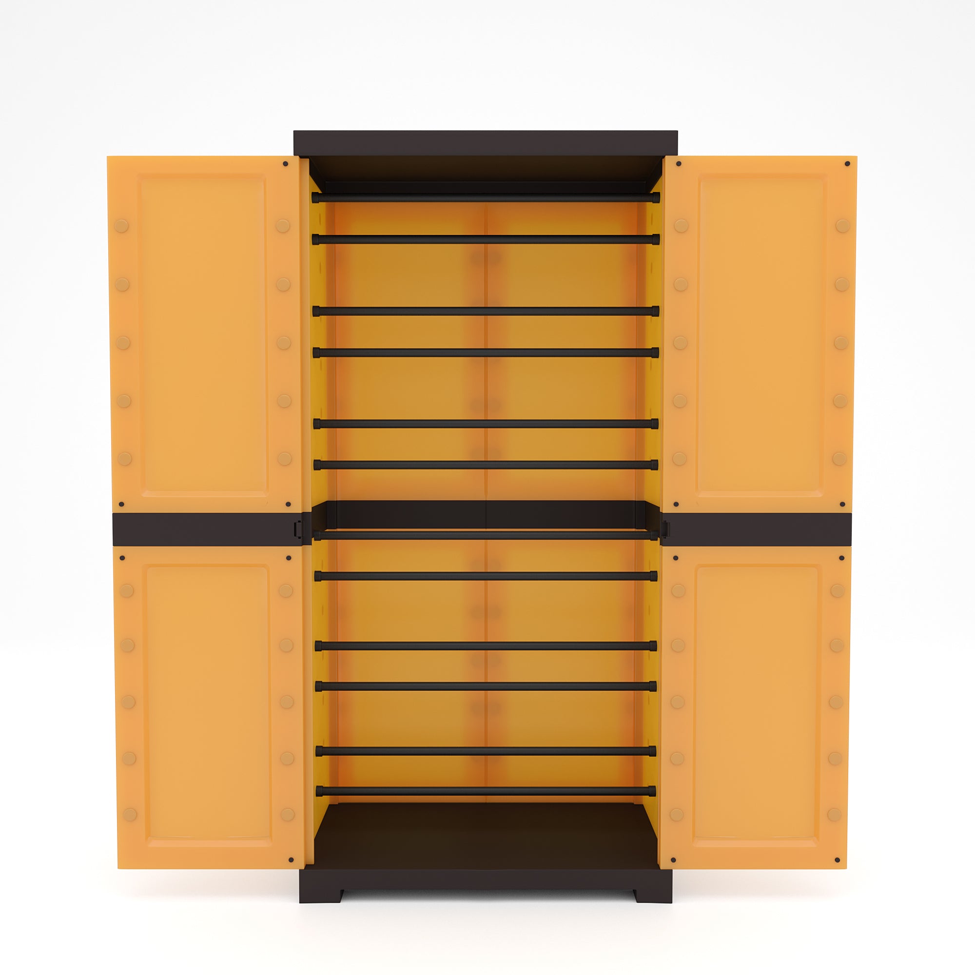 Nilkamal Freedom Mini 18 (FMSC18) Plastic Shoe Cabinet (Sandy Brown / Dark Brown) - Nilkamal | VK Furniture & Electronics Mangalore