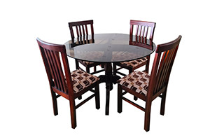 VK Hopton Model Wood 4 Seater Dining Set