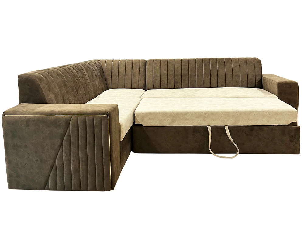 VK Iconic Corner + Cum Bed Sofa Set - VK Furniture | VK Furniture & Electronics Mangalore
